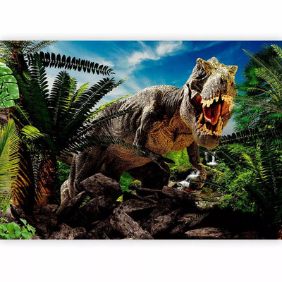 350x256 cm, Fototapetes bērnu istabai - Dinozaurs T-rex, 🚀ātra piegāde G-ART