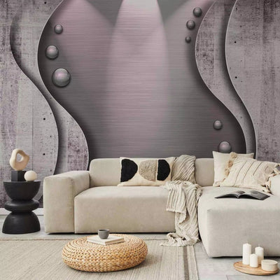 3D Wall Murals with abstract background in purple toos - 97147 G -art