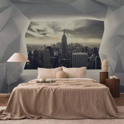  Wall Murals with an unusual view of New York from your room, gray g-art