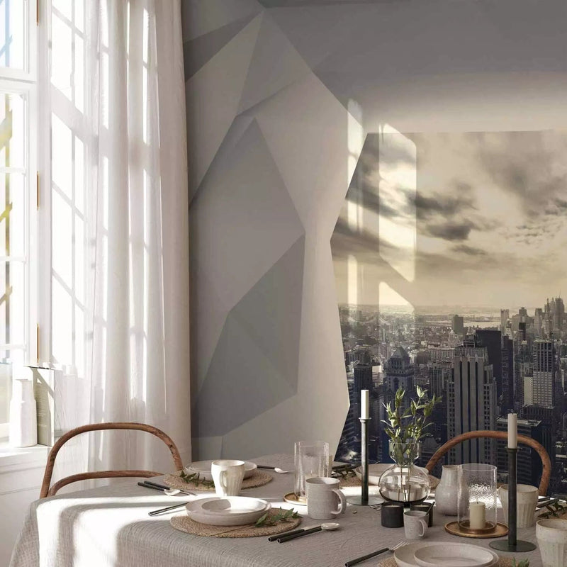  Wall Murals with an unusual view of New York from your room, gray g-art