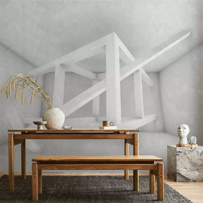 3D Wall Murals with perspective - Alabaster composition - 97045G-ART