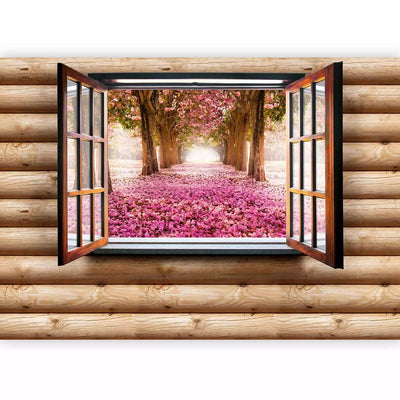 Wall Murals with fantastic view park in pink, 97307 - buy at G-ART