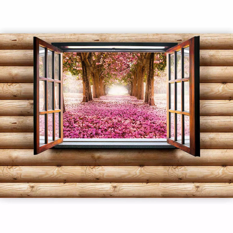 Wall Murals with fantastic view park in pink, 97307 - buy at G-ART