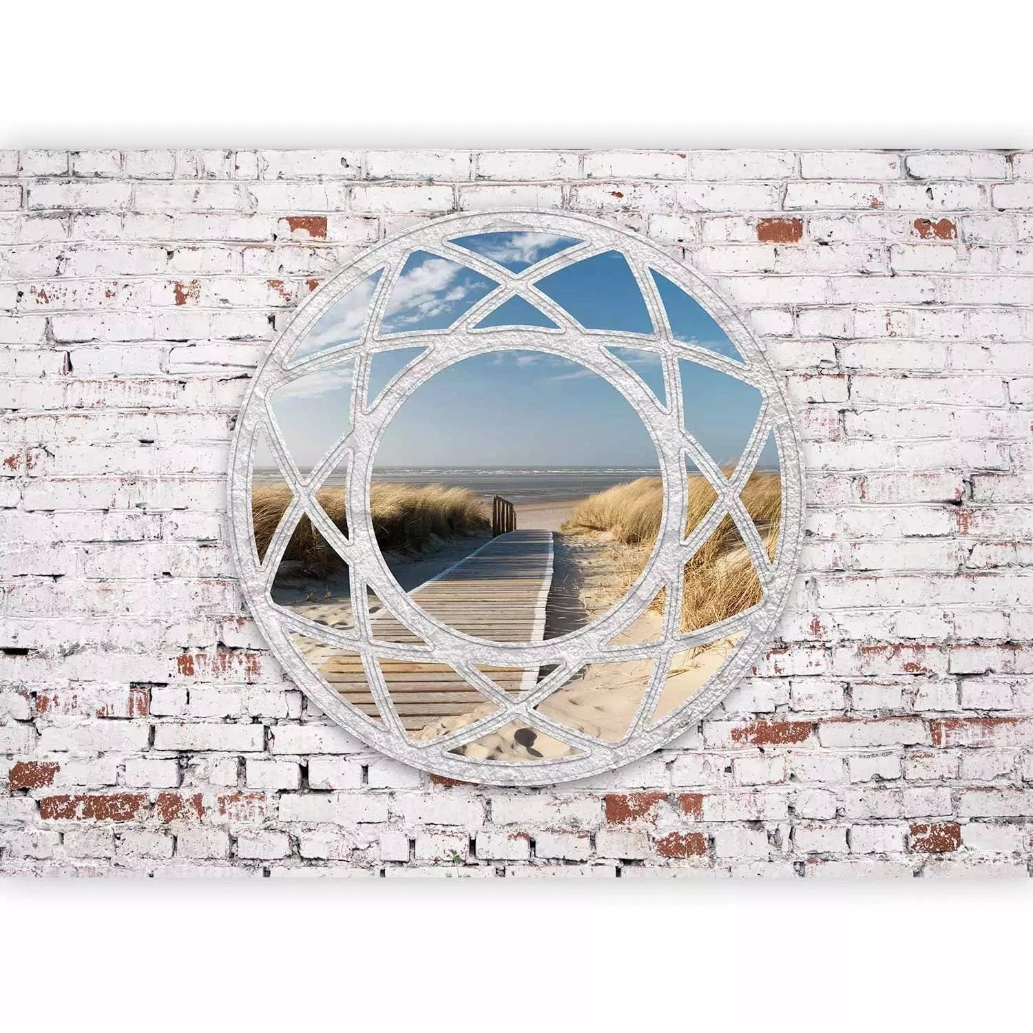3D fototapetes ar perspektīvu - Skats uz pludmali, 97325 Tapetenshop.lv