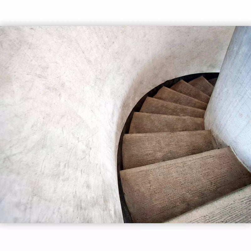 Wall Murals with concrete spiral staircase with 3d perspective - buy G-ART