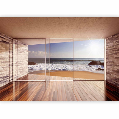 3D photo wallpaper with sea view - Meeting on the beach, 64119 G-ART