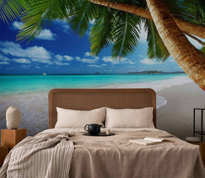 Cheap Wall Murals with ocean - Tropical Island - 400x250 cm G-ART