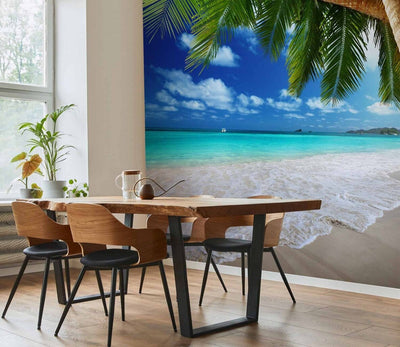 Cheap Wall Murals with ocean - Tropical Island - 400x250 cm G-ART