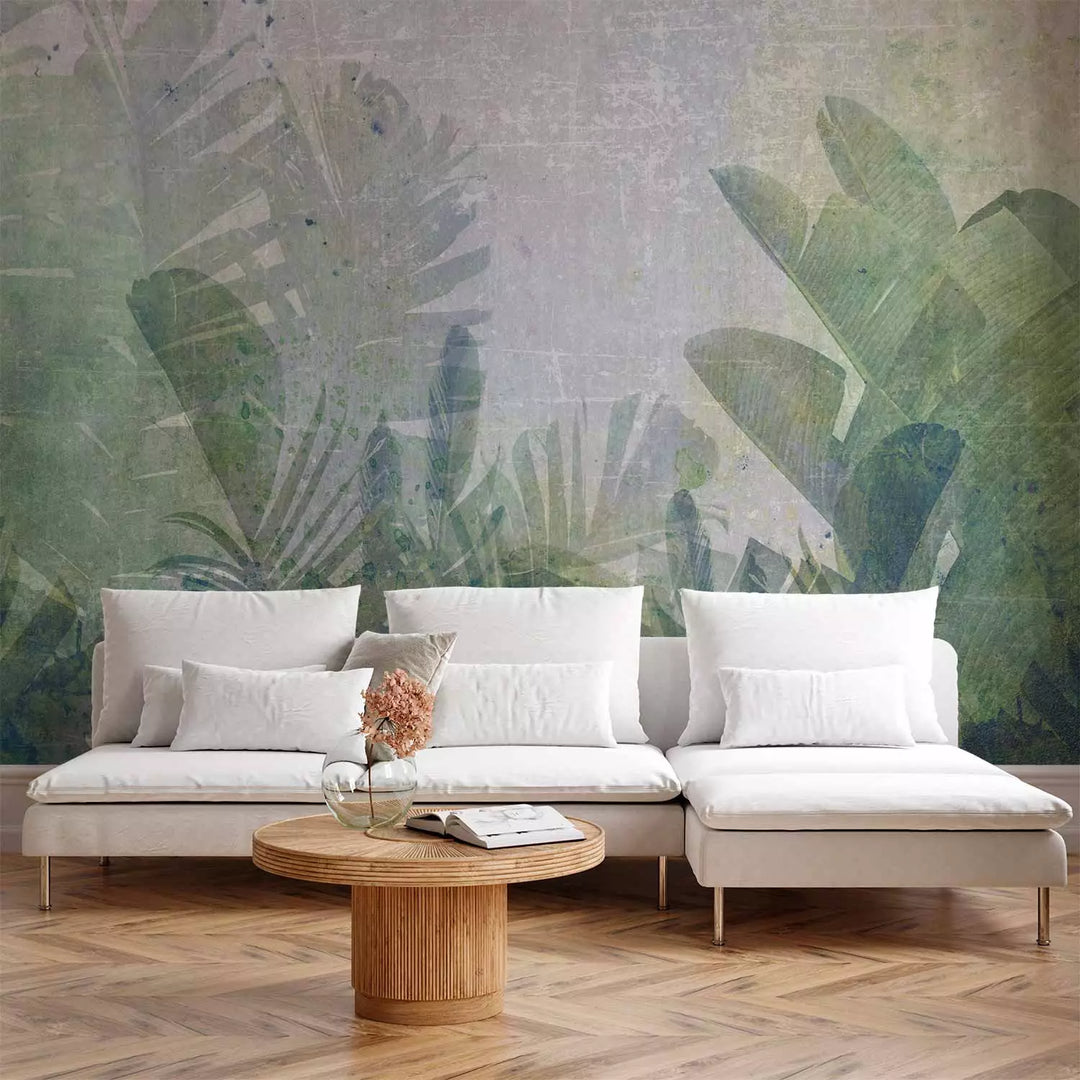 Fototapetai su atogrąžų lapais - Bananų laukas džiunglėse - 135568