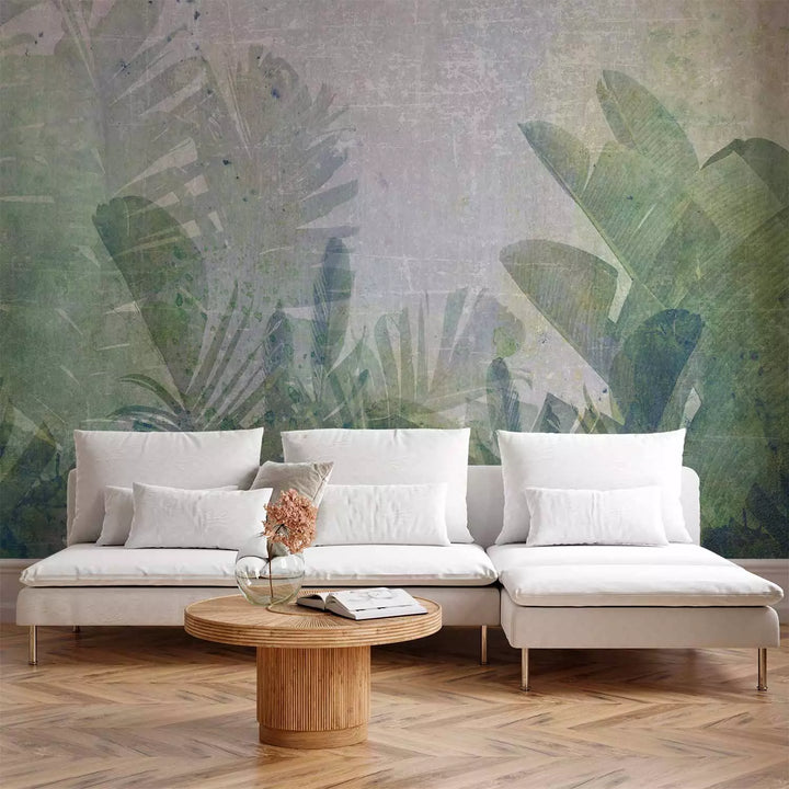 Fototapetai su atogrąžų lapais - Bananų laukas džiunglėse - 135568