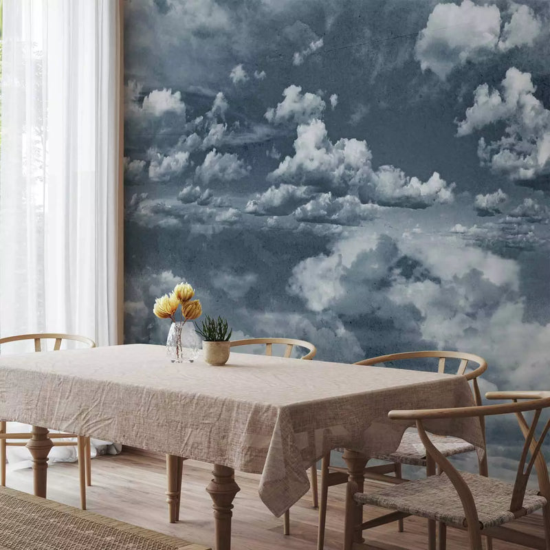 Wall Murals with clouds in shades of blue, 59855