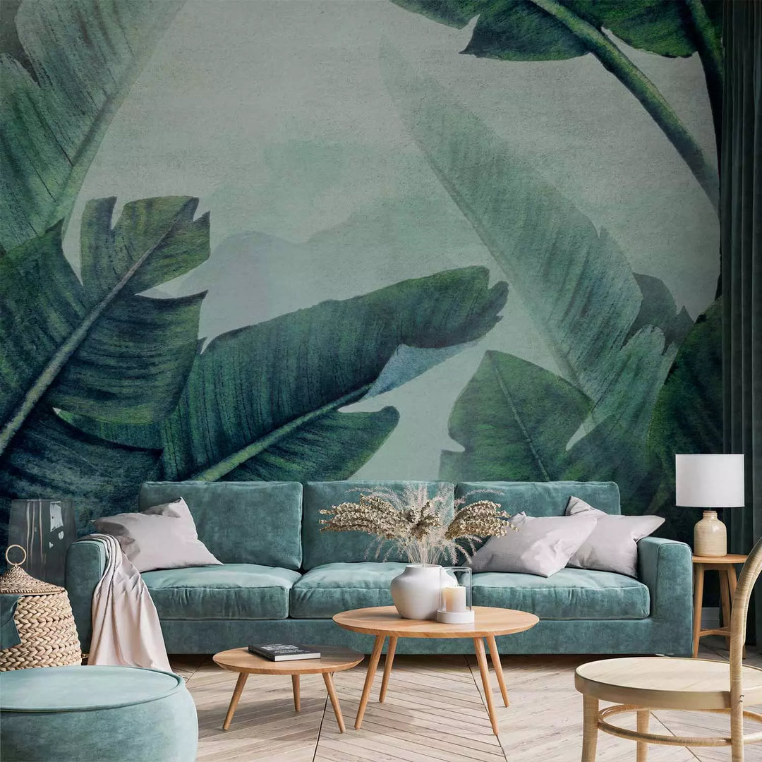 Fototapetai - Atogrąžų lapai žali - 135975