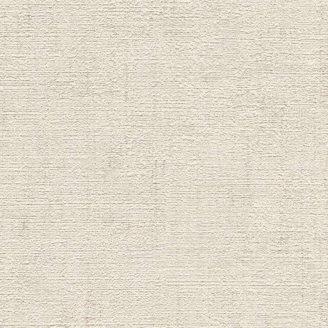 Plain non-woven wallpaper with natural linen texture | cream - 3007652