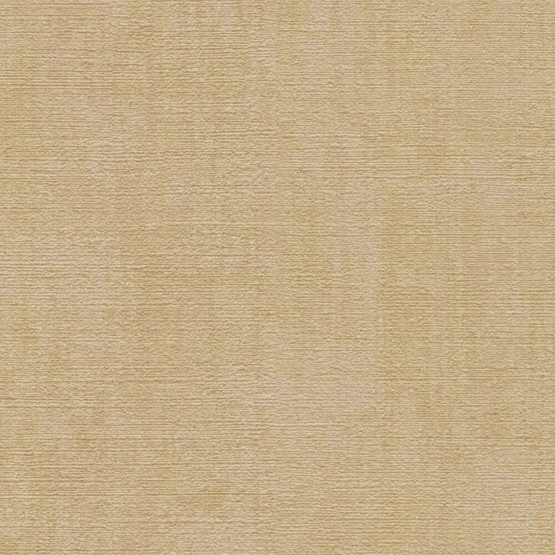 Plain non-woven wallpaper with natural linen texture | beige - 3007653