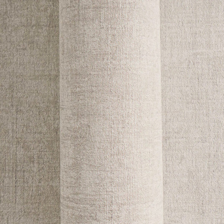 Plain non-woven wallpaper with natural linen texture | gray - 3007654