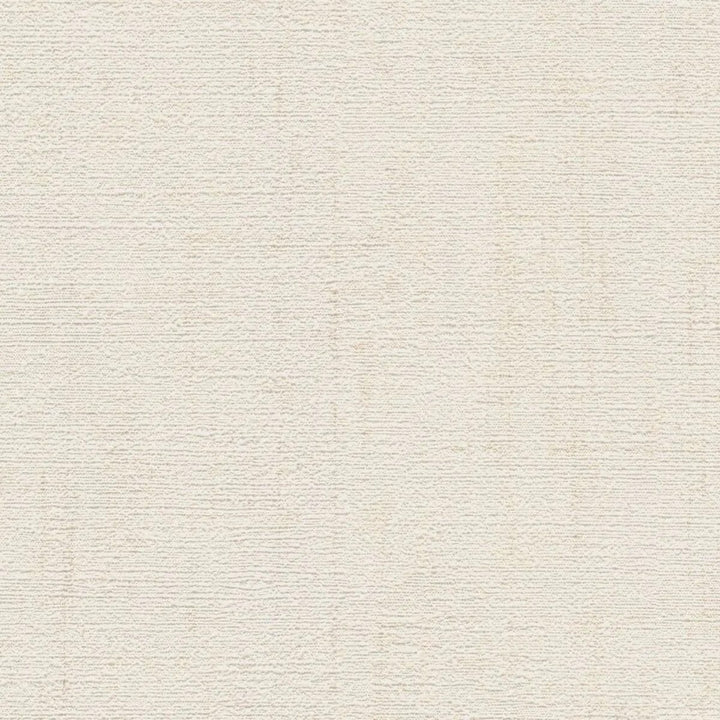 Plain non-woven wallpaper with natural linen texture | light warm tones - 3007655