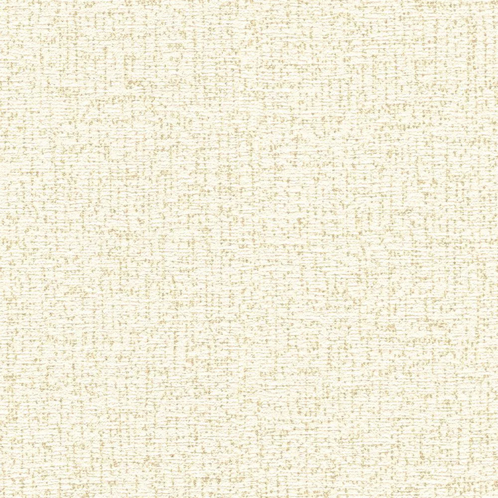 Neaustas vienkrāsainas tapetes ar smalku spīdīgu tekstūru | krēmkrāsa, zelta - 3010173