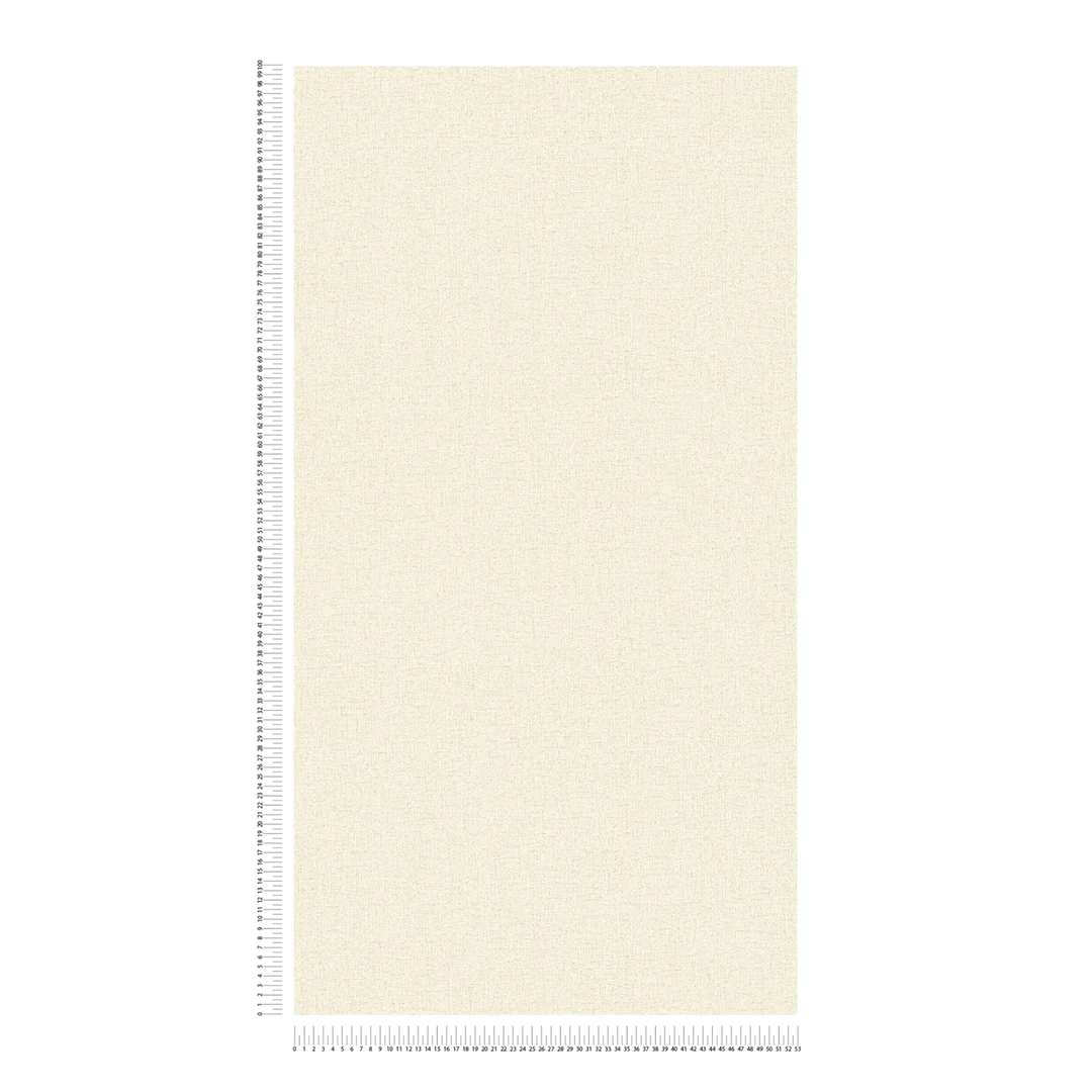 Neaustas vienkrāsainas tapetes ar smalku spīdīgu tekstūru | krēmkrāsa, zelta - 3010173