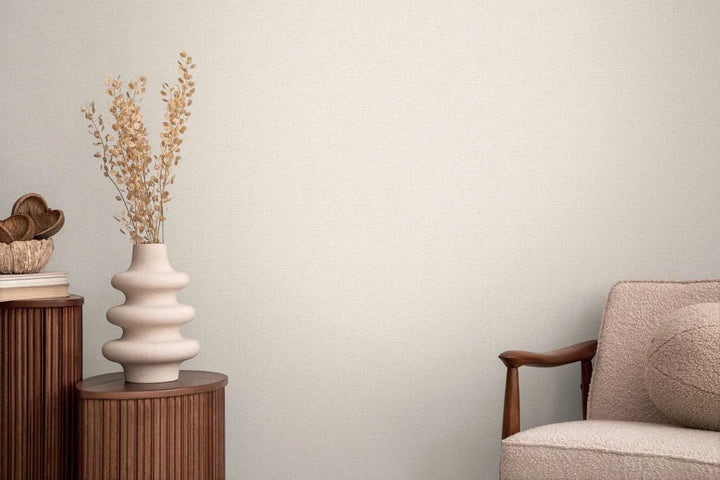 Neuzkrītošas neaustas vienkrāsainas tapetes ar maigu spīdumu - 3010201