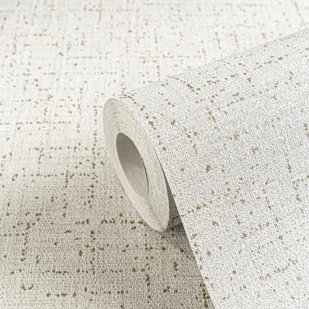 Neaustas tapetes ar elegantu mirdzošu tekstūru siltos gaišos toņos - 3010214