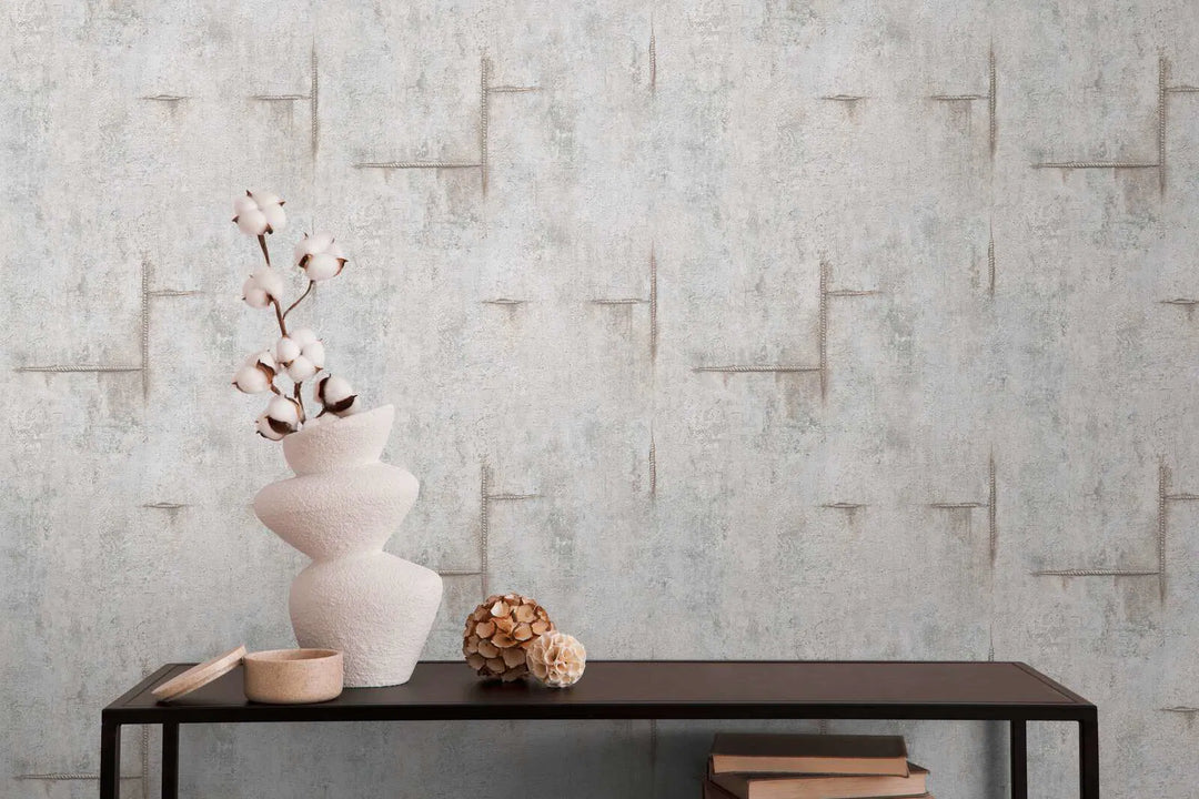 Neaustas tapetes modernam industriālajam stilam | pelēkā - 3010504