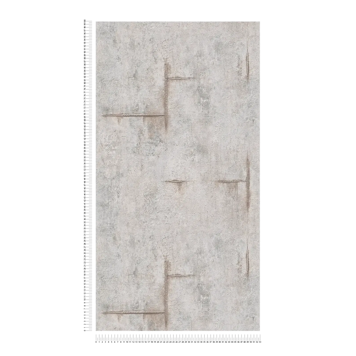 Neaustas tapetes modernam industriālajam stilam | pelēkā - 3010504