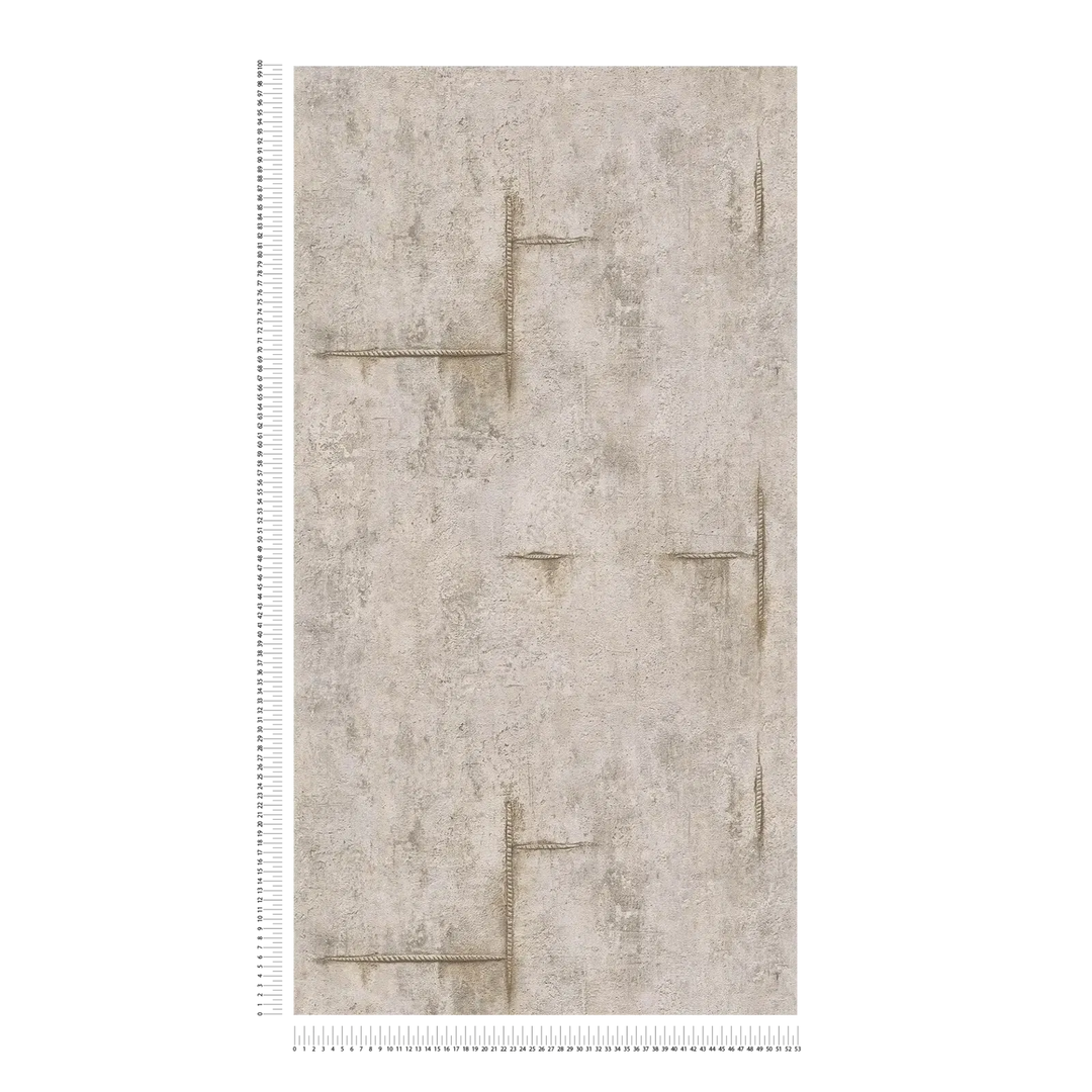 Neaustas tapetes urbāna loft stila izskatā ar dabisku tekstūru - 3010505