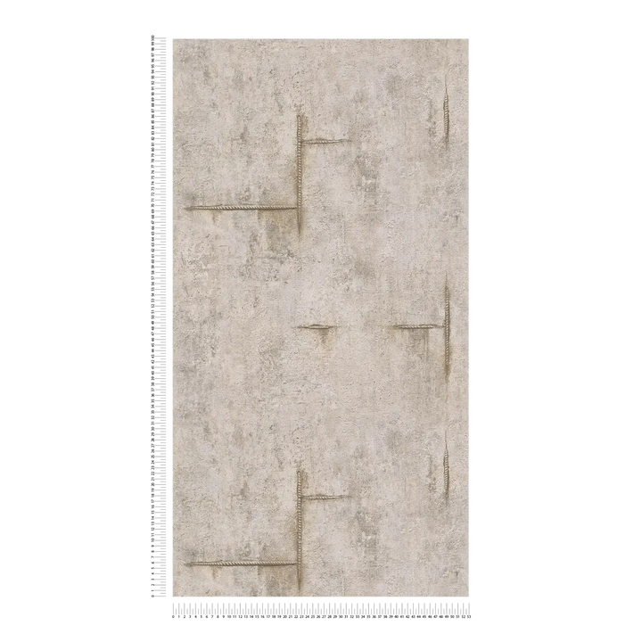 Neaustas tapetes urbāna loft stila izskatā ar dabisku tekstūru - 3010505