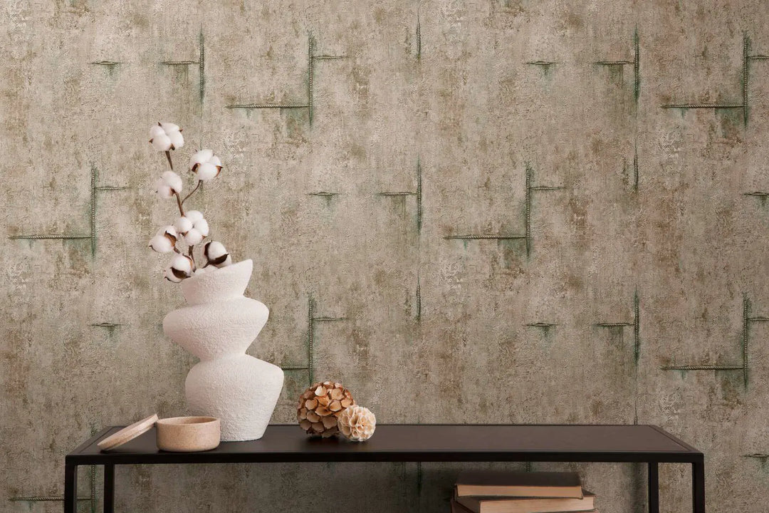 Neaustas tapetes modernam industriālajam stilam | tumši brūnā - 3010506