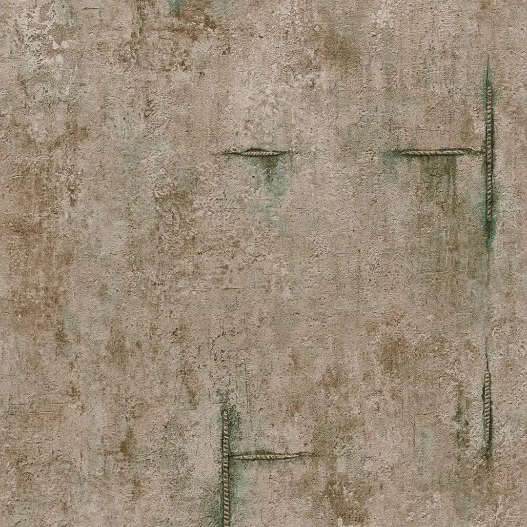 Neaustas tapetes modernam industriālajam stilam | tumši brūnā - 3010506