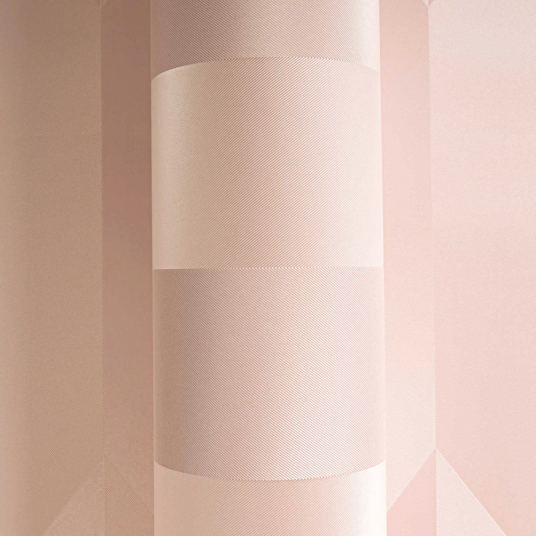 Neaustas tapetes ar modernu, spīdīgu dimantu rakstu - rozā - 3010516