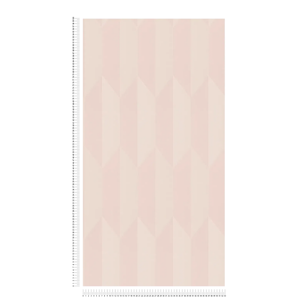 Neaustas tapetes ar modernu, spīdīgu dimantu rakstu - rozā - 3010516