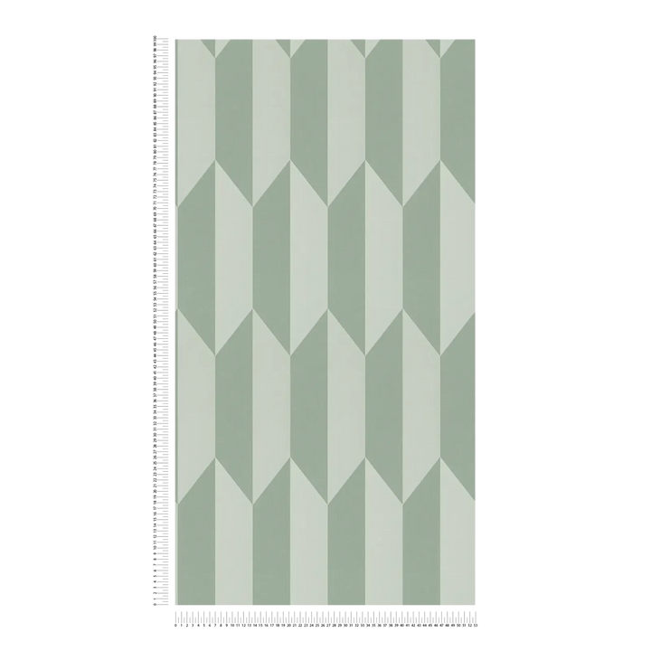 Neaustas tapetes ar mirdzošu dimantu rakstu un stilīgu dziļuma efektu | zaļā - 3010520