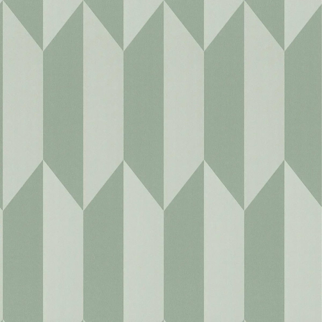 Neaustas tapetes ar mirdzošu dimantu rakstu un stilīgu dziļuma efektu | zaļā - 3010520