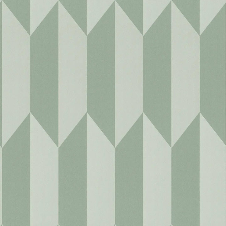 Neaustas tapetes ar mirdzošu dimantu rakstu un stilīgu dziļuma efektu | zaļā - 3010520