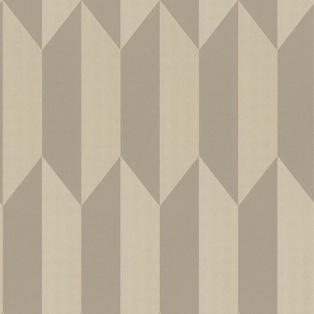 Tapetes ar mirdzošu ģeometrisku rakstu | zeltā krāsā - 3010521