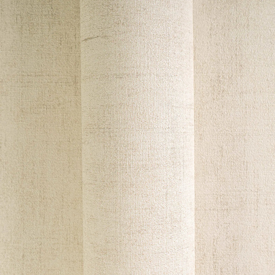 Non-woven wallpaper with natural textile texture | cream - 3011070