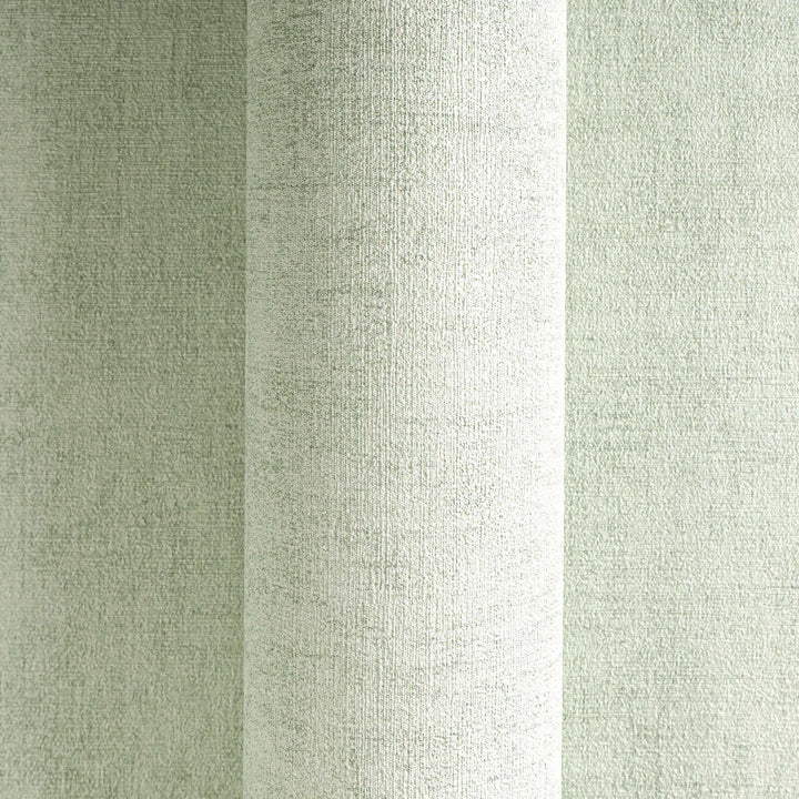 Non-woven wallpaper with a fine linen look | green - 3011073