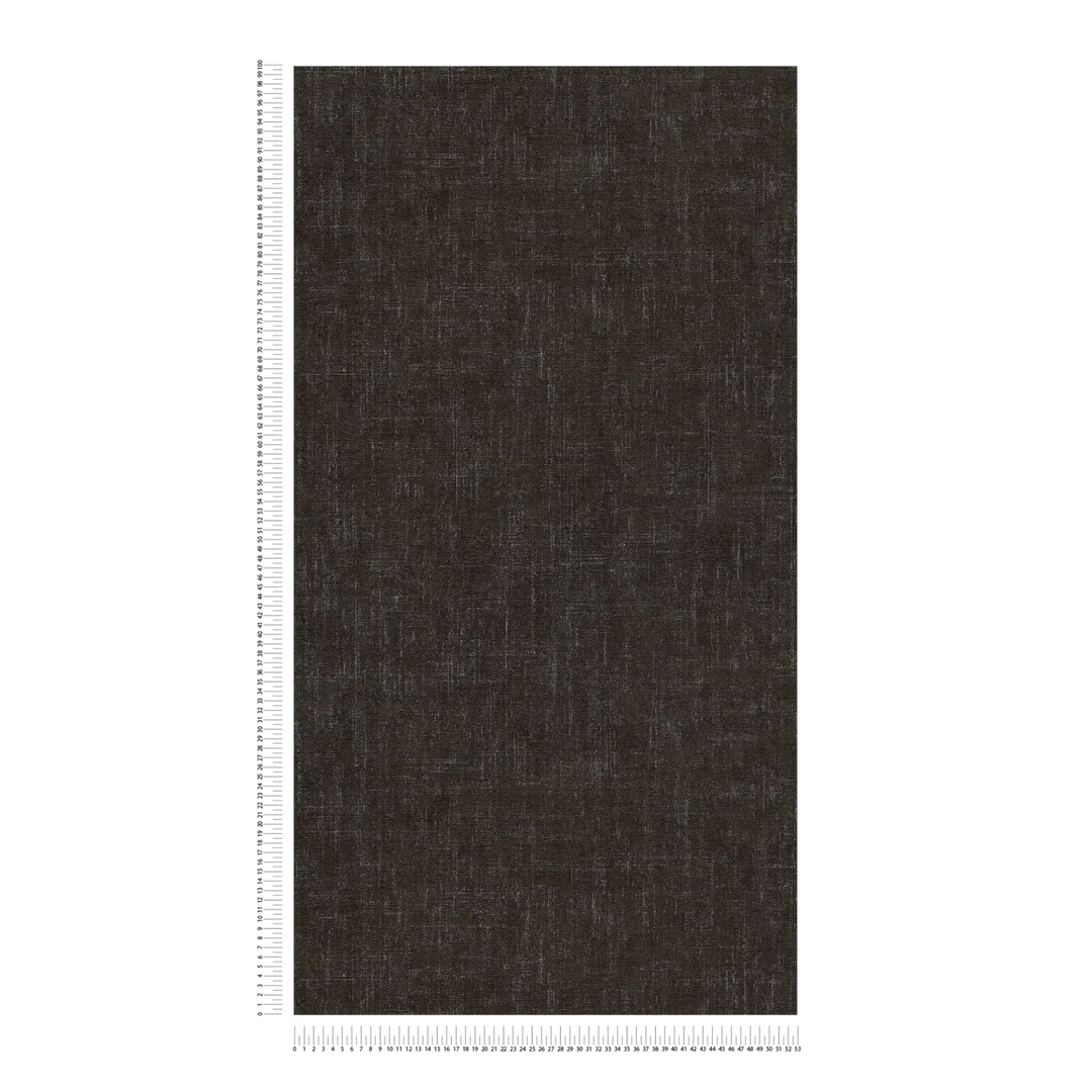 Neaustas tapetes ar smalku lina izskatu | melnā krāsā - 3011101