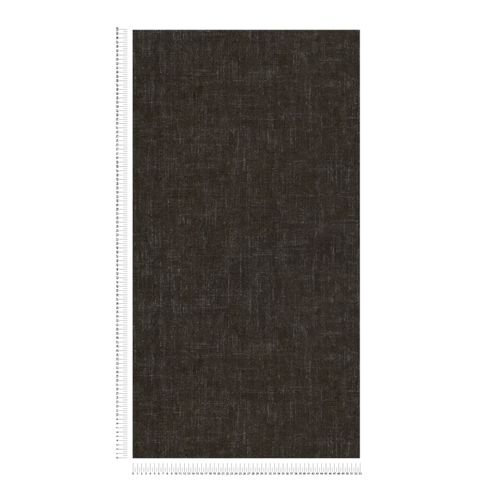 Neaustas tapetes ar smalku lina izskatu | melnā krāsā - 3011101