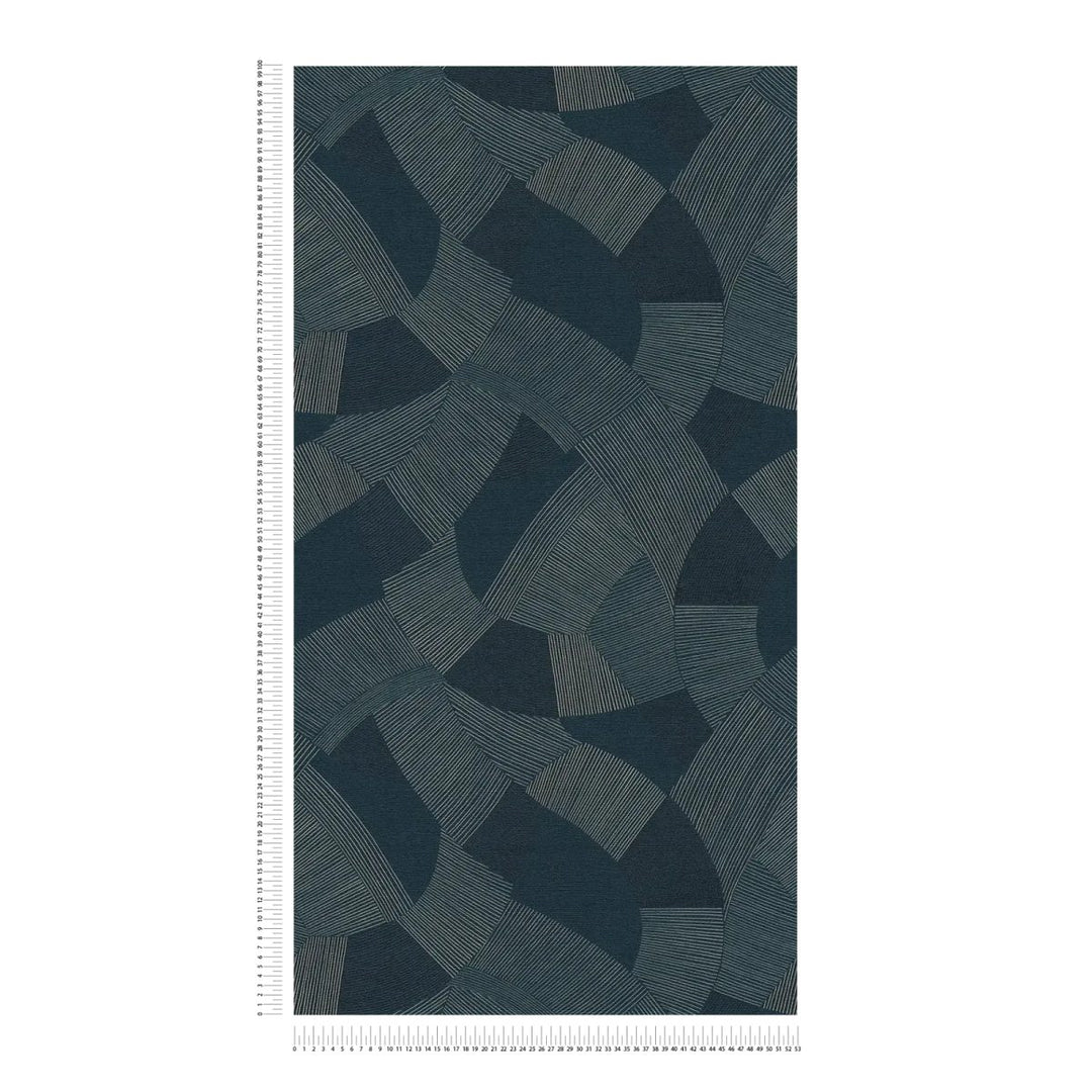 Abstract wallpaper with fine lines, slightly shiny | dark blue - 3012063