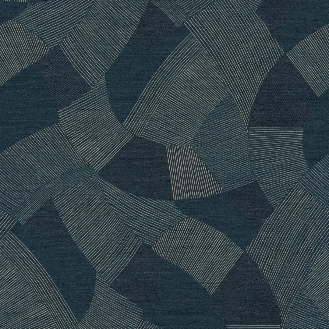 Abstract wallpaper with fine lines, slightly shiny | dark blue - 3012063