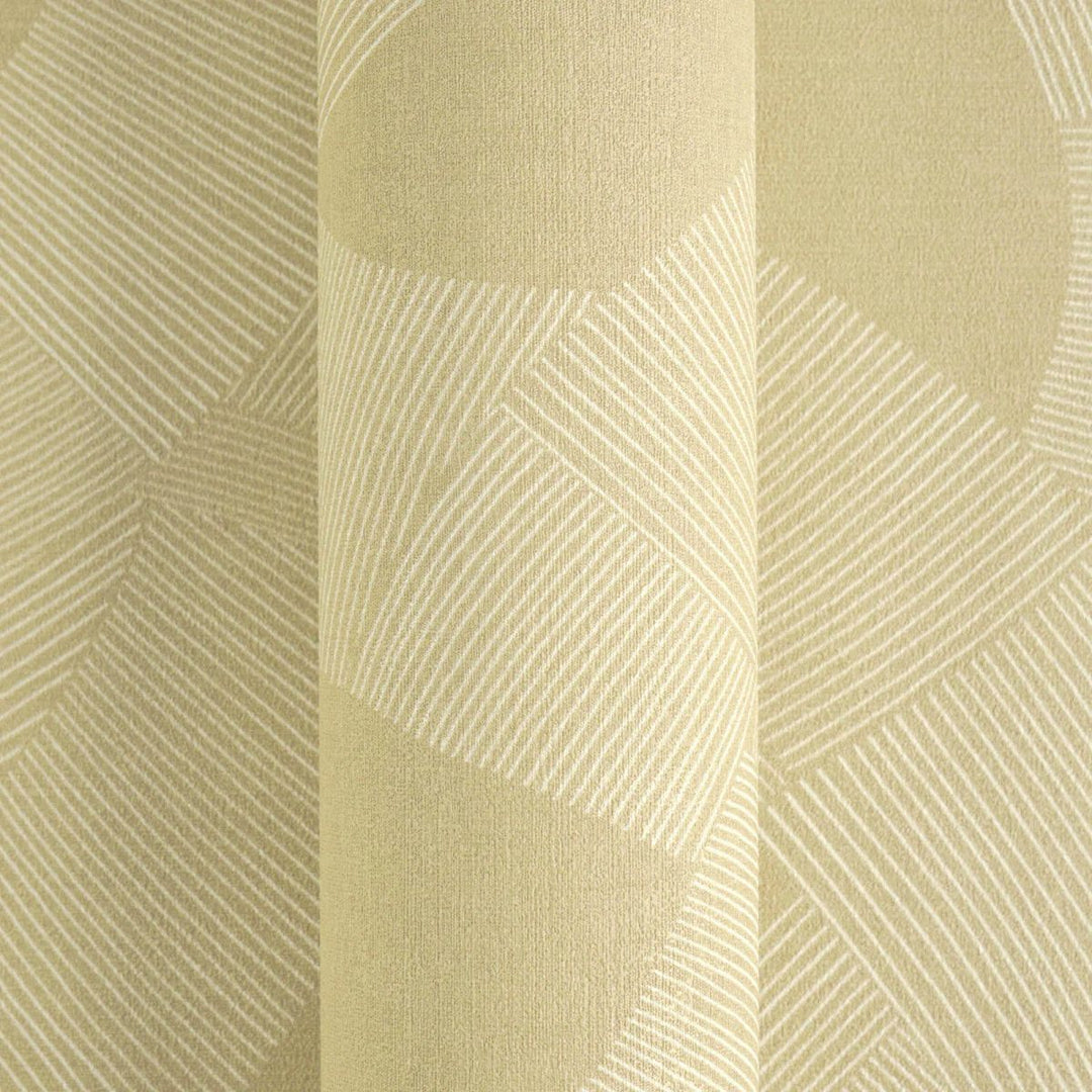 Abstract style wallpaper with fine lines, slightly shiny | yellow-brown - 3012064
