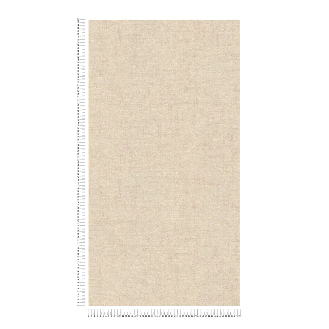 Plain wallpaper with a harmonious texture and a matte finish – sand-colored - 3012143