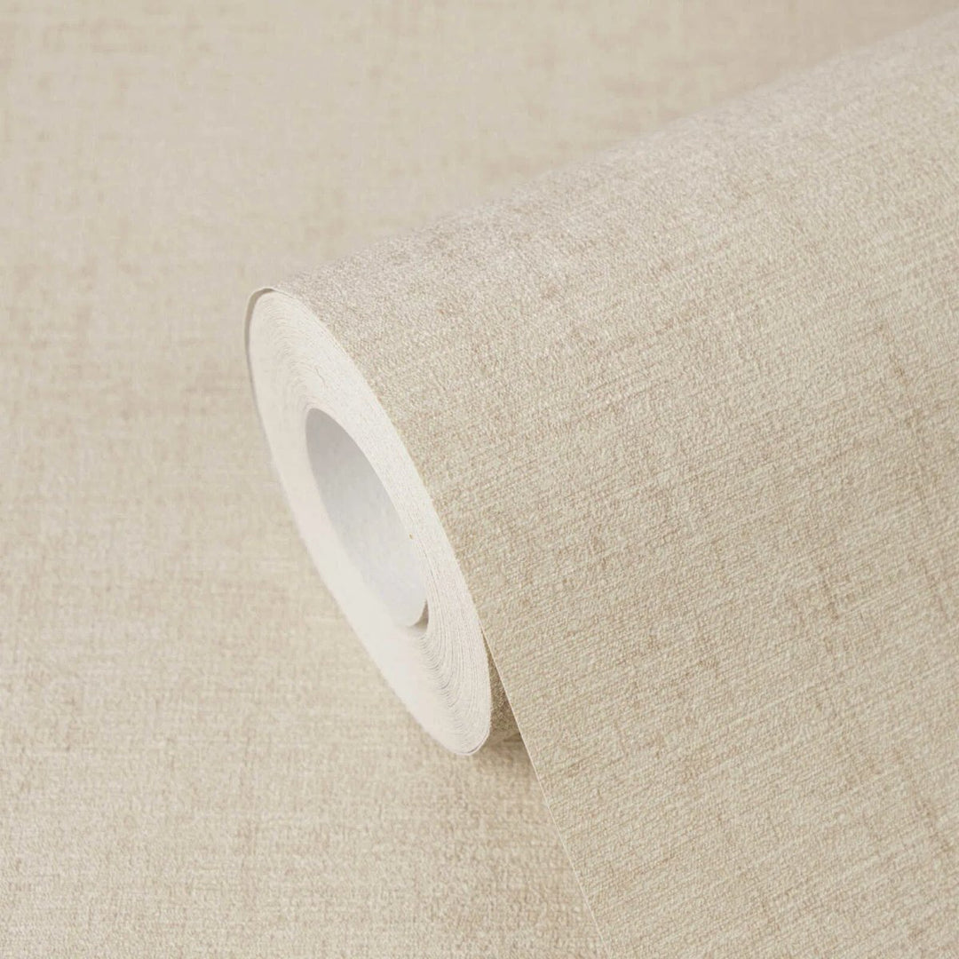 Plain wallpaper with a harmonious texture and a matte finish – sand-colored - 3012143