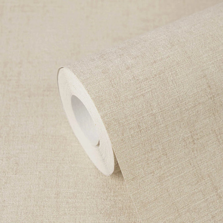 Plain wallpaper with a harmonious texture and a matte finish – sand-colored - 3012143