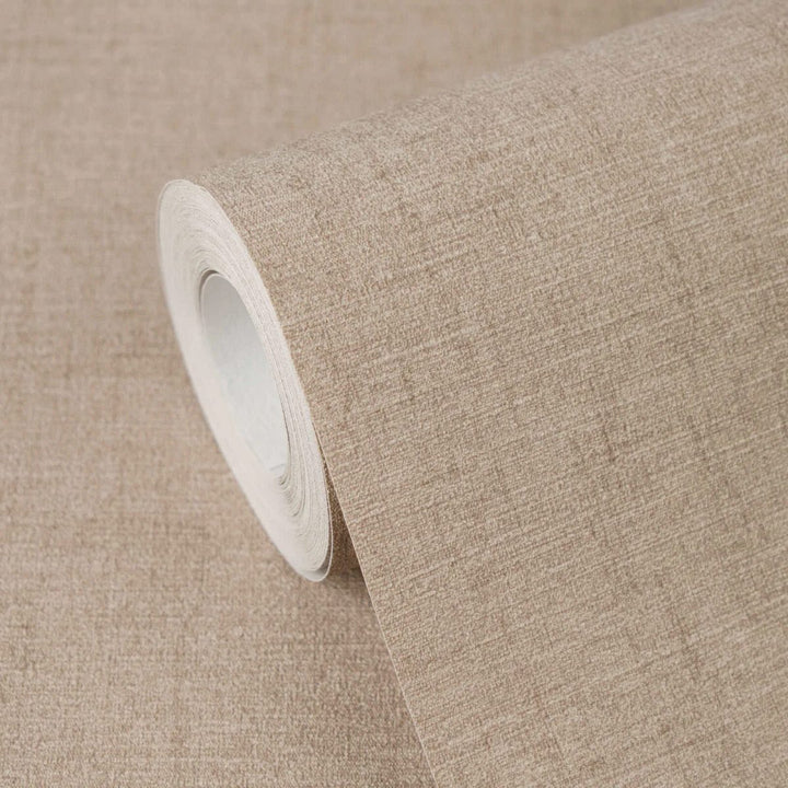 Vienkrāsainas tapetes ar smalku tekstūru un matētu apdari | brūnā - 3012144