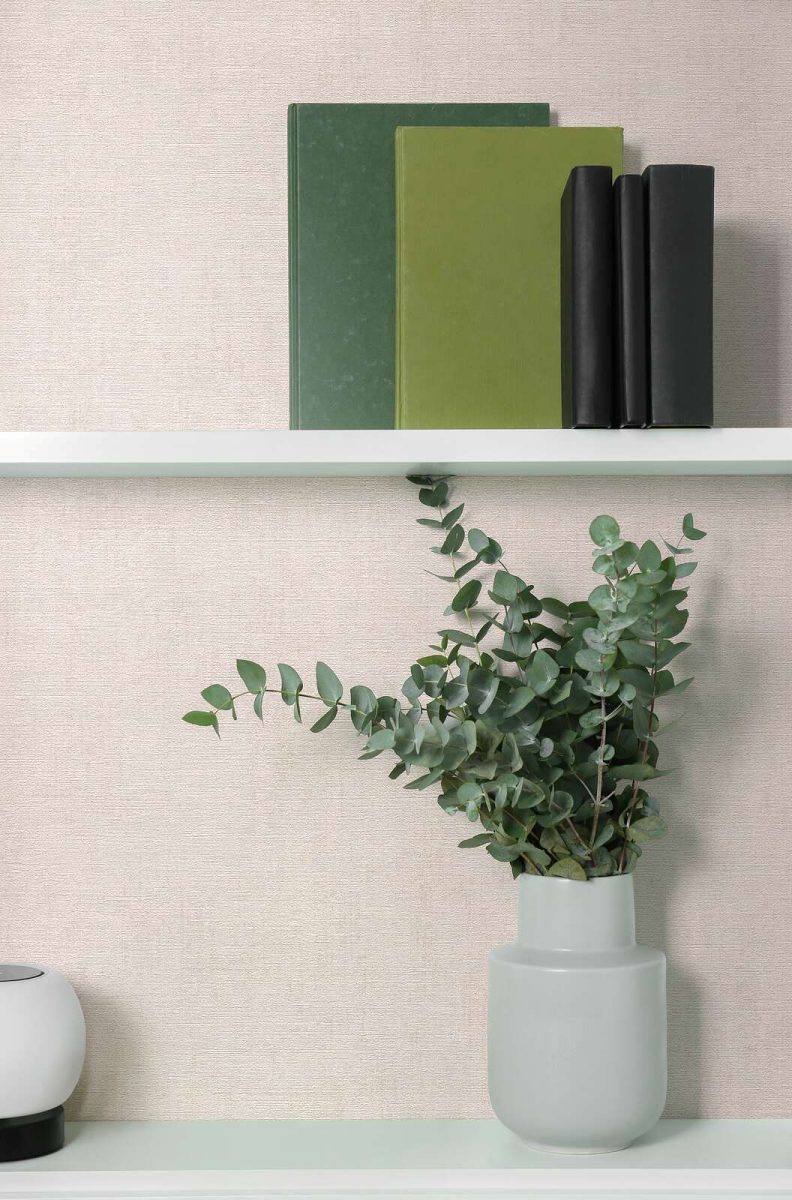 Plain wallpaper with a subtle texture | warm gray/beige tones - 3012145