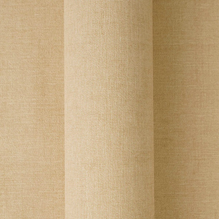 Harmonious, single-color wallpaper with a matte finish and fine texture | yellow-brown - 3012150