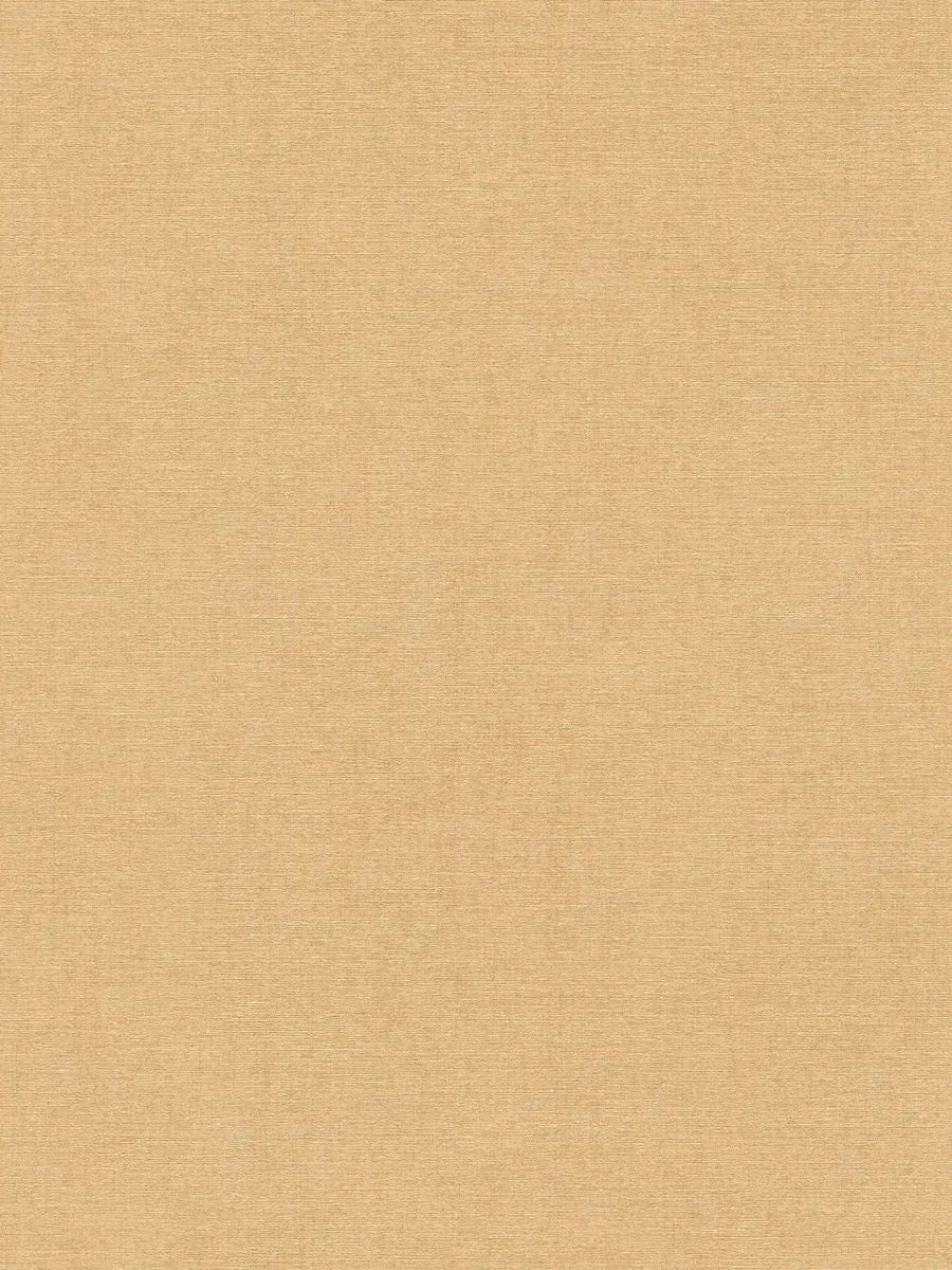 Harmonious, single-color wallpaper with a matte finish and fine texture | yellow-brown - 3012150